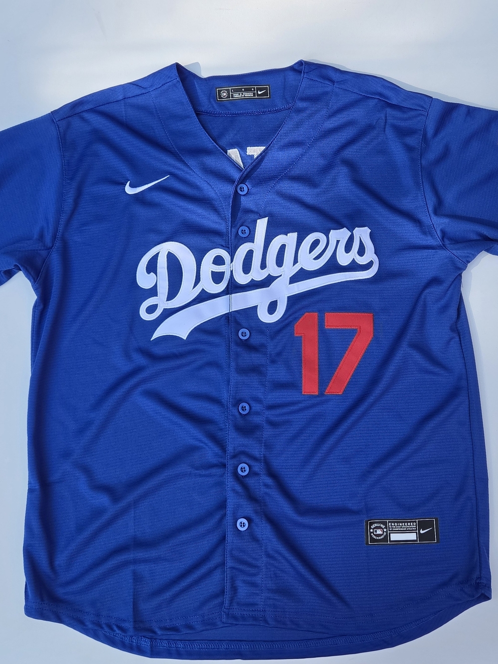 Ohtani Blue Dodgers Jersey Size S-M-L-XL-2XL